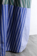 "Re:make" stripe shirt patchwork pajama pants