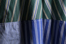 "Re:make" stripe shirt patchwork pajama pants