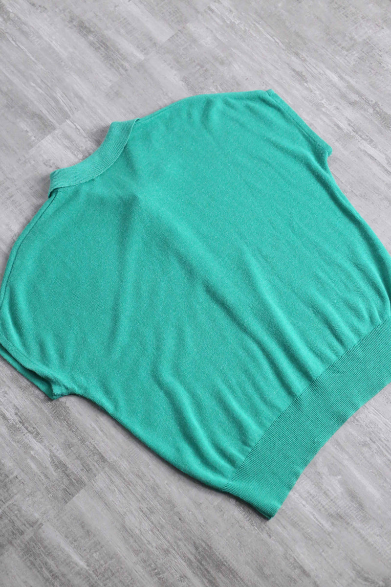 light green summer knit polo