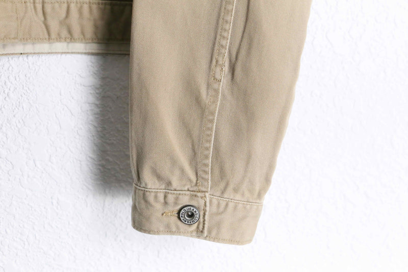 "POLO JEANS" beige zip up short jacket