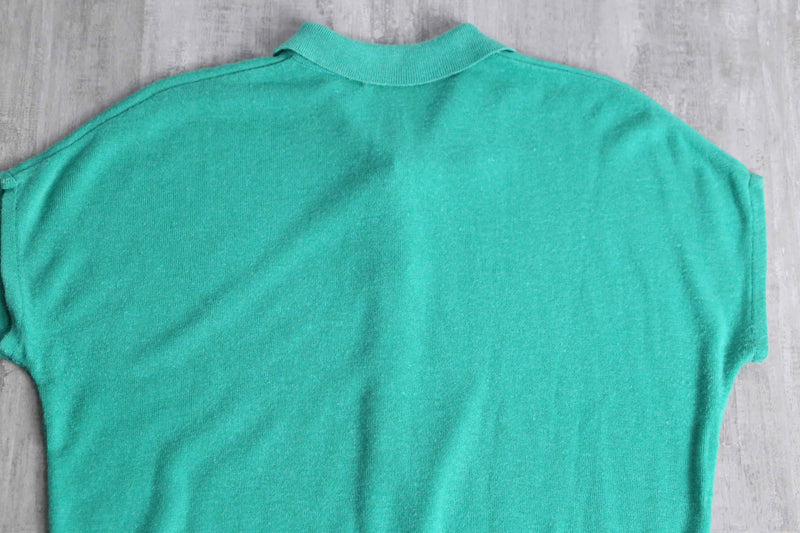 light green summer knit polo