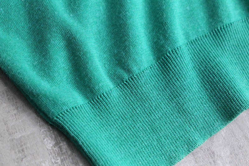 light green summer knit polo