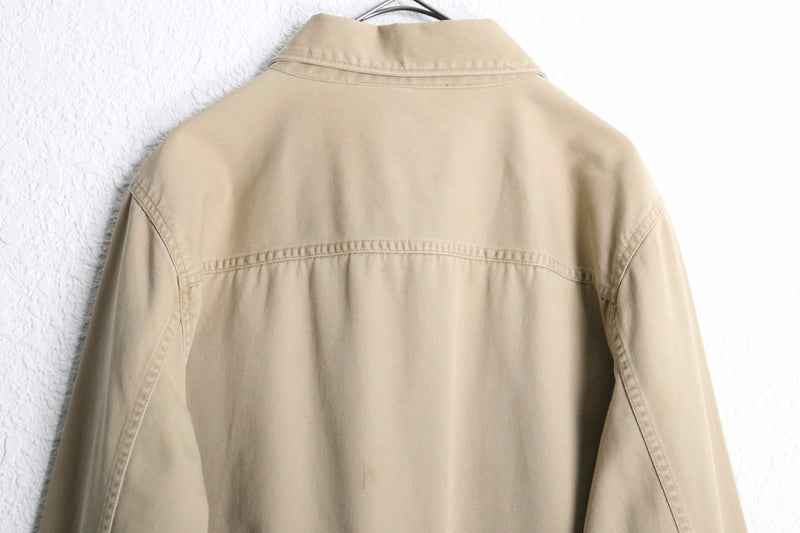 "POLO JEANS" beige zip up short jacket
