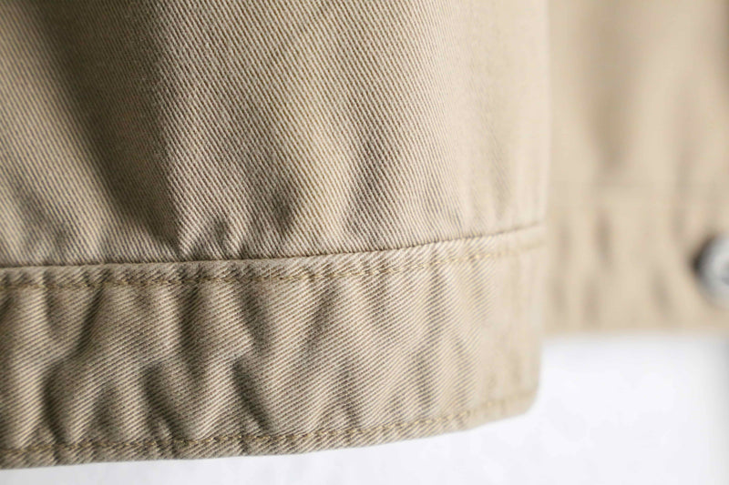 "POLO JEANS" beige zip up short jacket
