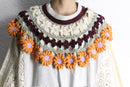 ''Re:make'' flower motif lace Tee