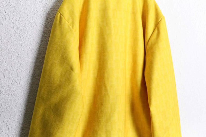 yellow & black felt like cardigan