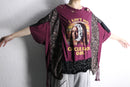 "Re:make" lace ribbon damage tee