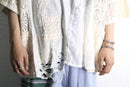 ''Re:make'' flower motif lace Tee