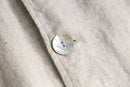 linen double-breasted short coat