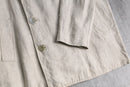 linen double-breasted short coat