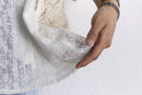 ''Re:make'' flower motif lace Tee
