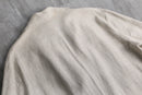 linen double-breasted short coat