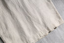 linen double-breasted short coat