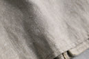 linen double-breasted short coat