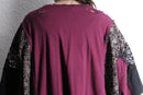 "Re:make" lace ribbon damage tee