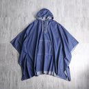 “Liz Claiborne”denim hooded poncho