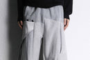 "Re:make" patchwork super baggy gray sweat pants