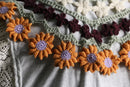 ''Re:make'' flower motif lace Tee