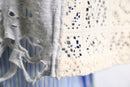 ''Re:make'' flower motif lace Tee