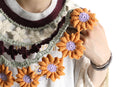 ''Re:make'' flower motif lace Tee