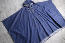 “Liz Claiborne”denim hooded poncho
