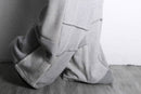 "Re:make" patchwork super baggy gray sweat pants