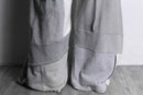 "Re:make" patchwork super baggy gray sweat pants