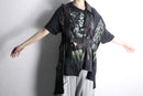 "Re:make" leather docking skull graphic Tee