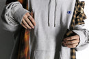 "Re:make" check pattern shirt docking hoodie