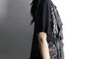 "Re:make" leather docking skull graphic Tee