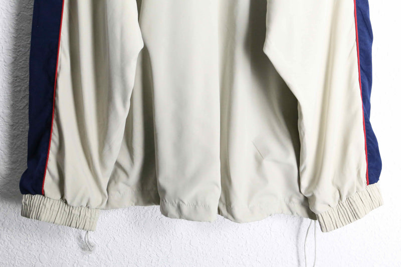 "adidas" multi color raglan sleeve track jacket