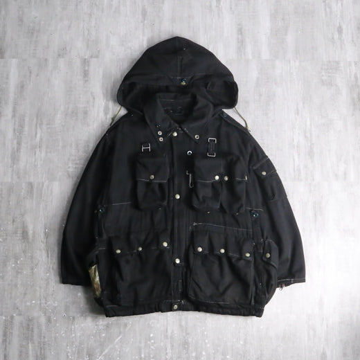 swiss army black dyed alpenflage mountain jacket