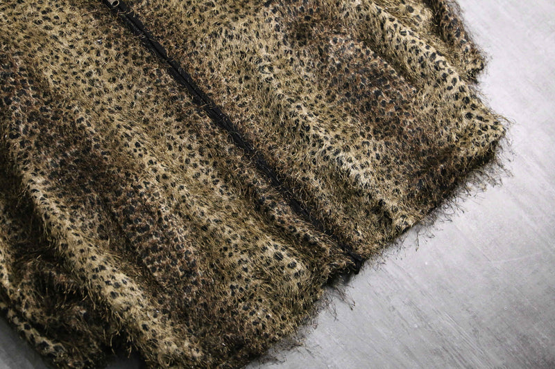 1980-90s reversible leopard shaggy jacket