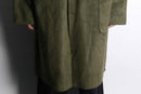 khaki suede touch gun flap duffle coat