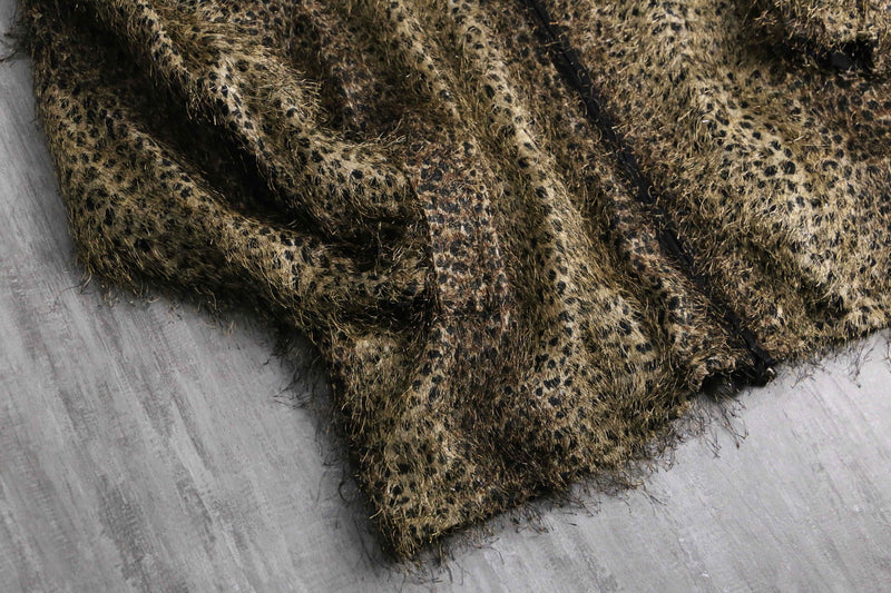 1980-90s reversible leopard shaggy jacket