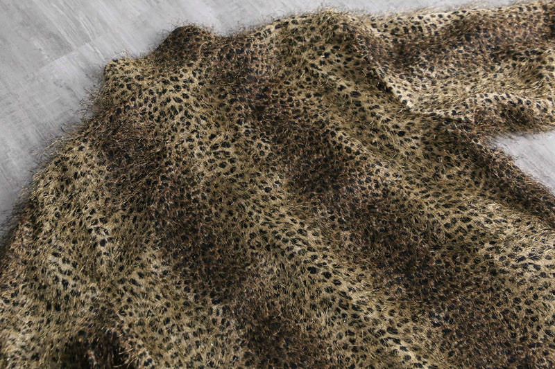 1980-90s reversible leopard shaggy jacket