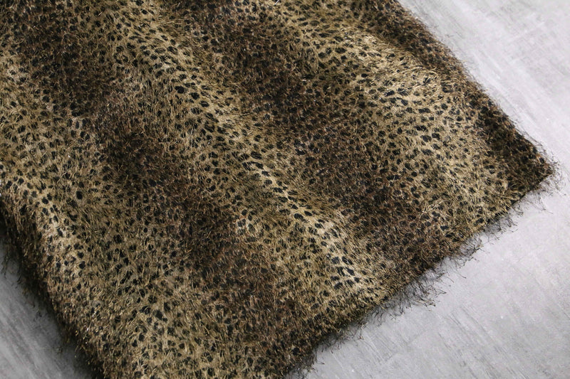 1980-90s reversible leopard shaggy jacket