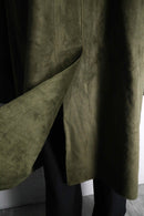 khaki suede touch gun flap duffle coat