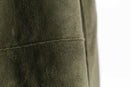 khaki suede touch gun flap duffle coat