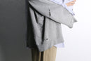 "Re:make" damaged sweat docking stripe shirt