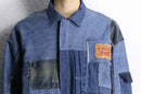“Re:make “ stitched indigo flight jacket