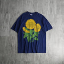 1990s HANES sunflower design tee