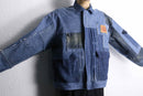 “Re:make “ stitched indigo flight jacket
