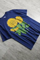 1990s HANES sunflower design tee