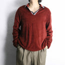 velour touch skipper pullover