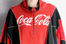 "Re:make" sweat docking loose size half zip pull over
