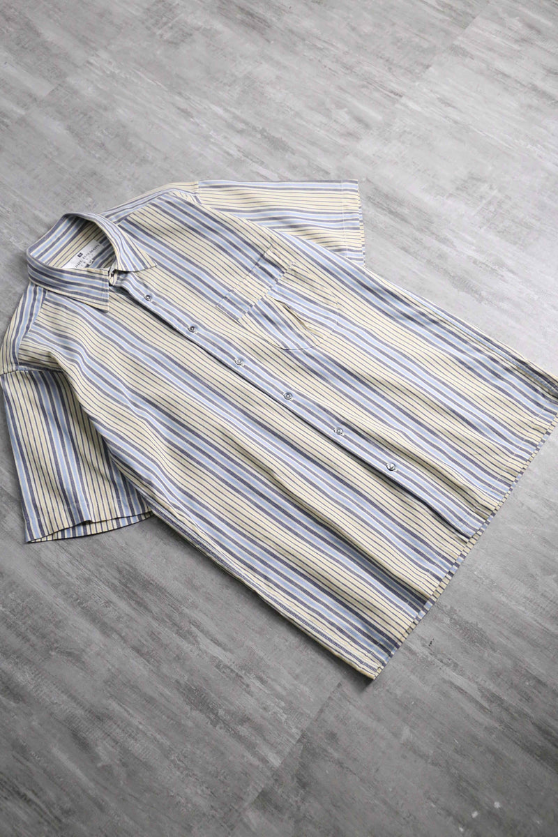 “PIERRE BALMAIN” cotton stripe s/s shirt