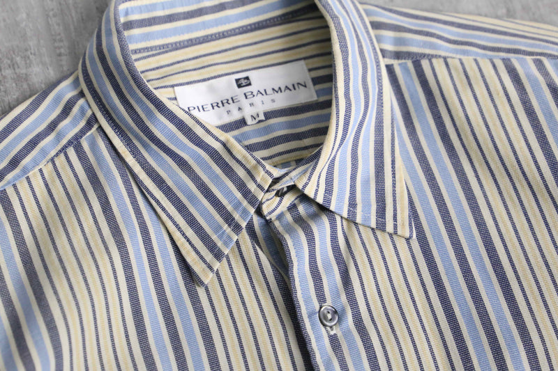 “PIERRE BALMAIN” cotton stripe s/s shirt