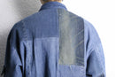 “Re:make “ stitched indigo flight jacket