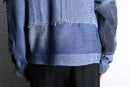 “Re:make “ stitched indigo flight jacket